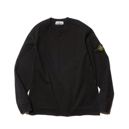 HEAVY COTTON JERSEY CREWNECK "BLACK" - PLG