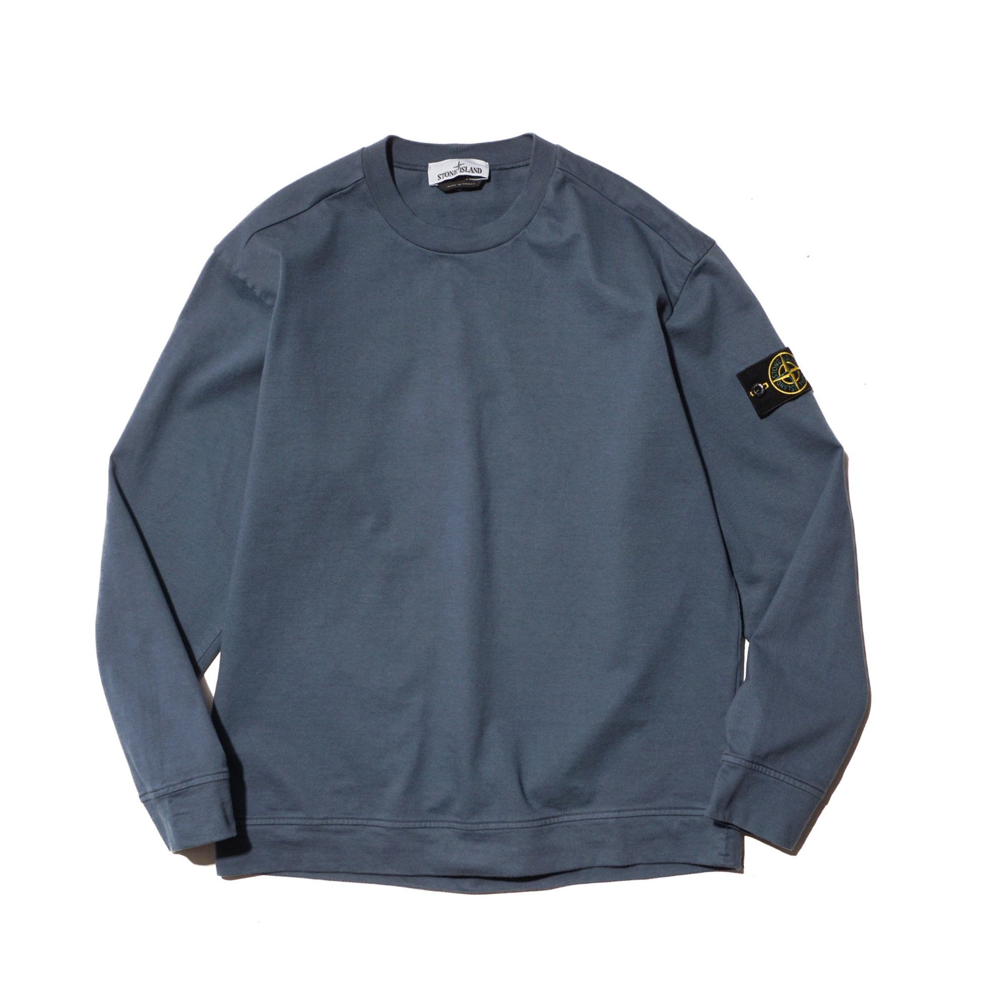 HEAVY COTTON JERSEY CREWNECK "DARK BLUE" - PLG