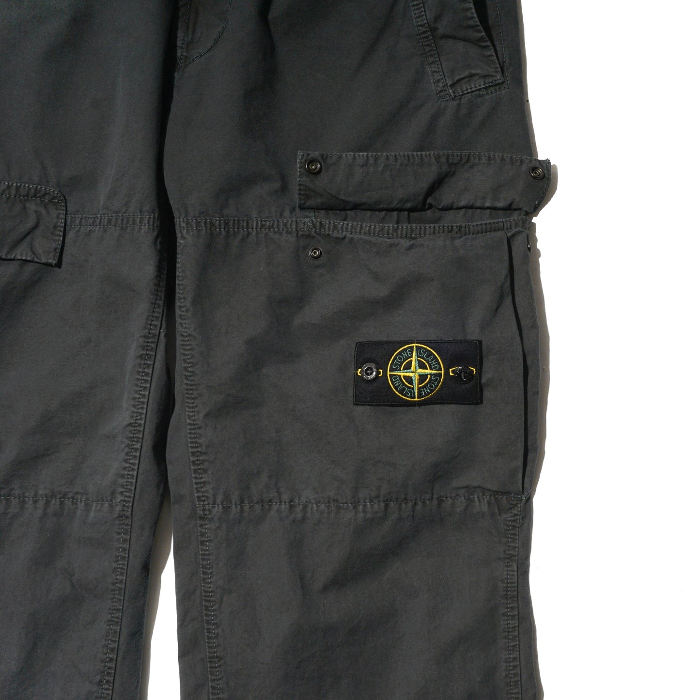 'OLD' TREATMENT CARGO PANTS "CHARCOAL" - PLG