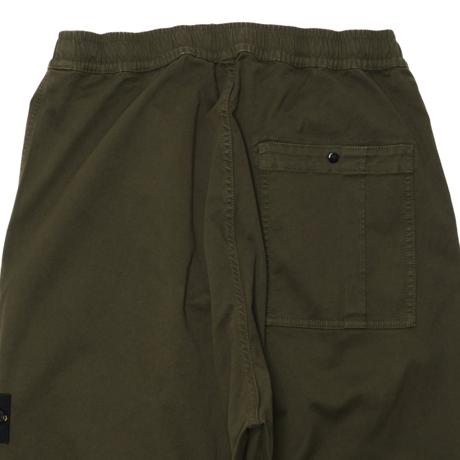 BROKEN TWILL COTTON CARGO PANTS "OLIVE" - PLG