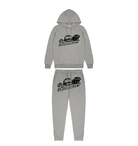 T. Shooters Hooded Tracksuit - Grey Monochrome Edition - PLG