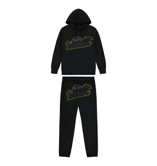 T. Shooter Tracksuit - BLACK/LIME - PLG