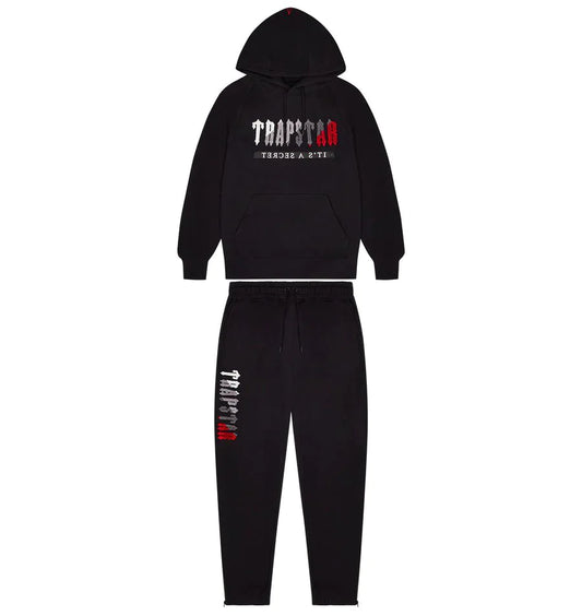 T. 2.0 Hooded Tracksuit - BLACK / RED - PLG