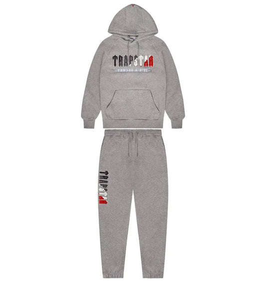 T. 2.0 Hooded Tracksuit - GREY / RED - PLG